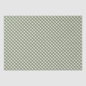Sage Green Gingham Patterned Tissuepapier (Voorkant)