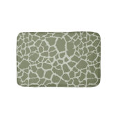 Sage Green Giraffe Print Badmat (Voorkant)