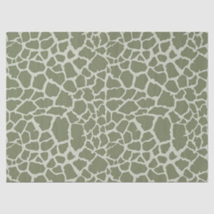 Sage Green Giraffe Print Tissuepapier