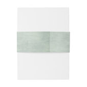 Sage Green Glimmer Damask Wedding Uitnodigingen Wikkel (Achterkant Voorbeeld)
