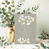 Sage Green Gold groen Eucalyptus bruiloft Kaart