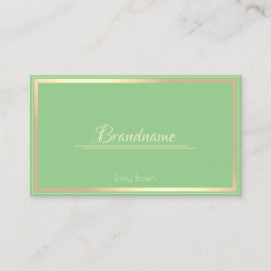 Sage Green Gold Lijst Aangepast uw services schoon Visitekaartje