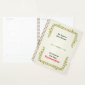 Sage Green & Gold Motif Perseverance Goal  Planner (Display)