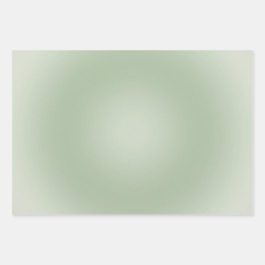 Sage Green Gradient Aura Inpakpapier Vel (Voorkant 2)