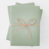 Sage Green Gradient Aura Inpakpapier Vel (In situ)