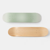 Sage Green Gradient Aura Skateboard (Horizontaal)