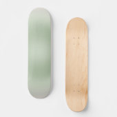 Sage Green Gradient Aura Skateboard (Voorkant)