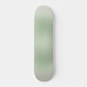 Sage Green Gradient Aura Skateboard (Voorkant)