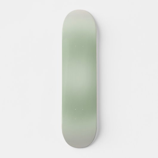 Sage Green Gradient Aura Skateboard (Voorkant)