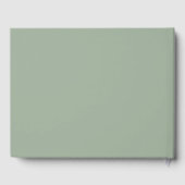 Sage Green Guest Book with Real Gold Foil (Verso)