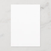 Sage Green Hand Getrokken Whimsical Wedding RSVP Informatiekaartje (Achterkant)