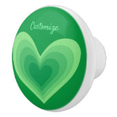 Sage Green Heart Thunder_Cove Keramische Knop (Rechts)