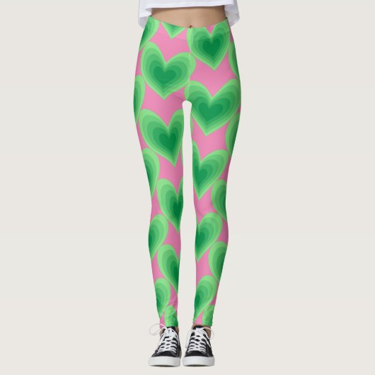 Sage Green Heart Thunder_Cove Leggings (Voorkant)