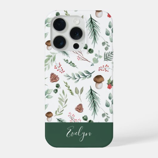 Sage Green Holiday Personalized Phone Case (Verso)