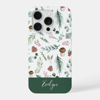 Sage Green Holiday Personalized Phone Case iPhone 15 Pro Hoesje