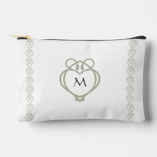 Sage Green Irish Celtic Swan Love Knot Monogram Etui