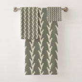 Sage Green Jagged Stripes (En situation)