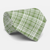 Sage Green Kerstmis 1 Pset Pattern-Mannen Stropdas (Opgerold)