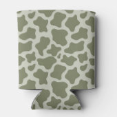 Sage Green Koe Print Blikjeskoeler (Achterkant)