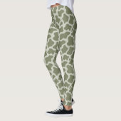 Sage Green Koe Print Leggings (Links)
