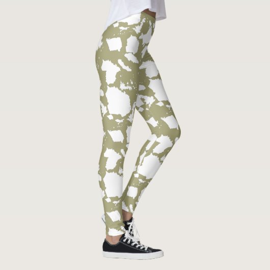 Sage Green Koe Print Leggings (Rechts)