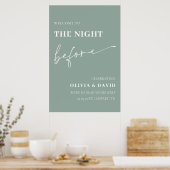 Sage Green La Nuit Avant La Répétition Affiche de (Cuisine)