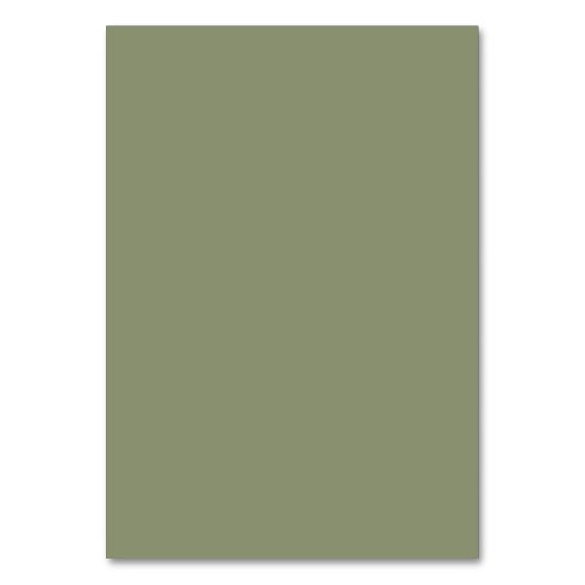 Sage Green Leaves and Berries Table Seating Chart Kaart (Achterkant)