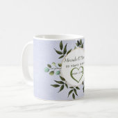 Sage Green Leaves Koffiemok (Voorkant links)