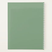 Sage Green & Lemon Script Modern Planner Diary (Achterkant)