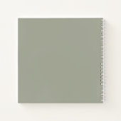 Sage Green Letters naar My Son Memory Keepomwille Notitieboek (Achterkant)