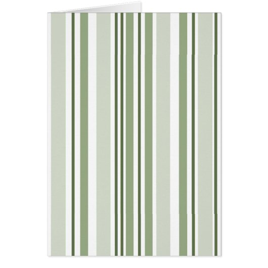 Sage Green (Light Medium Dark) White Stripes Blank (Voorkant)