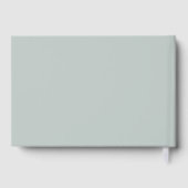 Sage Green Line Art Leaf Monogramme Mariage Foil (Verso)