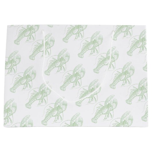 Sage Green Lobster Groot Cadeauzakje (Voorkant)