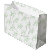 Sage Green Lobster Groot Cadeauzakje (Achterkant Gekanteld)