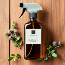 Sage Green | Logo Ingrediënten Productlabels Vierkante Sticker