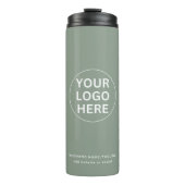 Sage Green Logo Professioneel merk Thermosbeker (Voorkant)