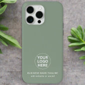 Sage Green Logo & Tekst l Professioneel Bedrijf Case-Mate iPhone Case