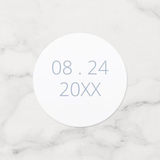 Sage Green M & Mme la Mariage Confetti (Petit recto)