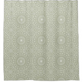 Sage Green Mandala Pattern Douchegordijn (Voorkant)