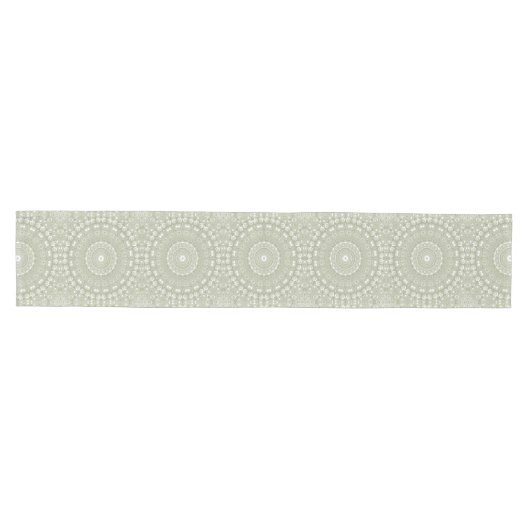 Sage Green Mandala Pattern Medium Tafelloper (Horizontaal)