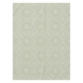 Sage Green Mandala Pattern Tafelkleed (Voorkant)