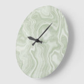 Sage Green Marble Acrylic Wall klok (Hoek)
