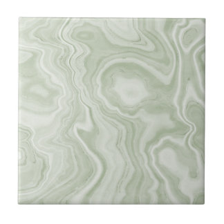 Sage Green Marble Ceramic Tile Tegeltje