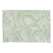 Sage Green Marble Kussensloop (Voorkant)