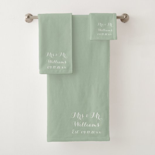Sage Green Mariage Moderne Élégant Rustique Boho (En situation)