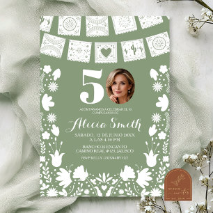 Sage Green Mexicaanse Cielito Lindo 50 verjaardags Kaart