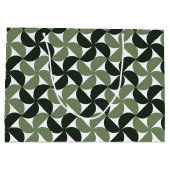 Sage Green Mid Century Modern Pattern Groot Cadeauzakje (Achterkant)