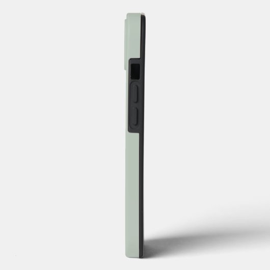 Sage Green Minimal Modern Initiaal Monogram Case-Mate iPhone Case (Achterkant / Links)