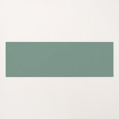 Sage Green Minimalist Calligraphy Personalized Yogamat (Achterkant (horizontaal))