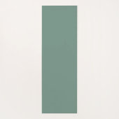 Sage Green Minimalist Calligraphy Personalized Yogamat (Achterkant)